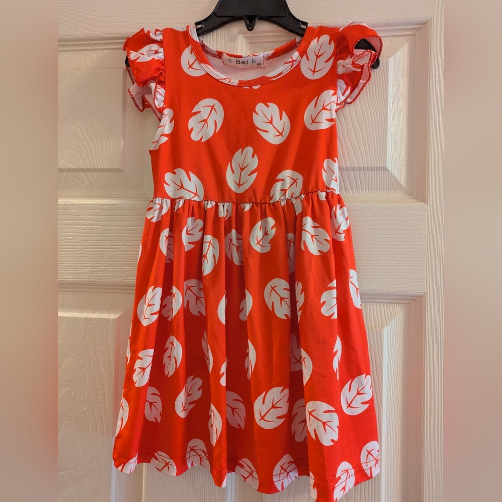 Lilo Costume - Red Leaf dress